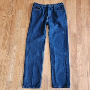 Carhartt Men's 5-Pocket Relaxed Straight Leg Jeans B460 Dark Wash 38 x 36